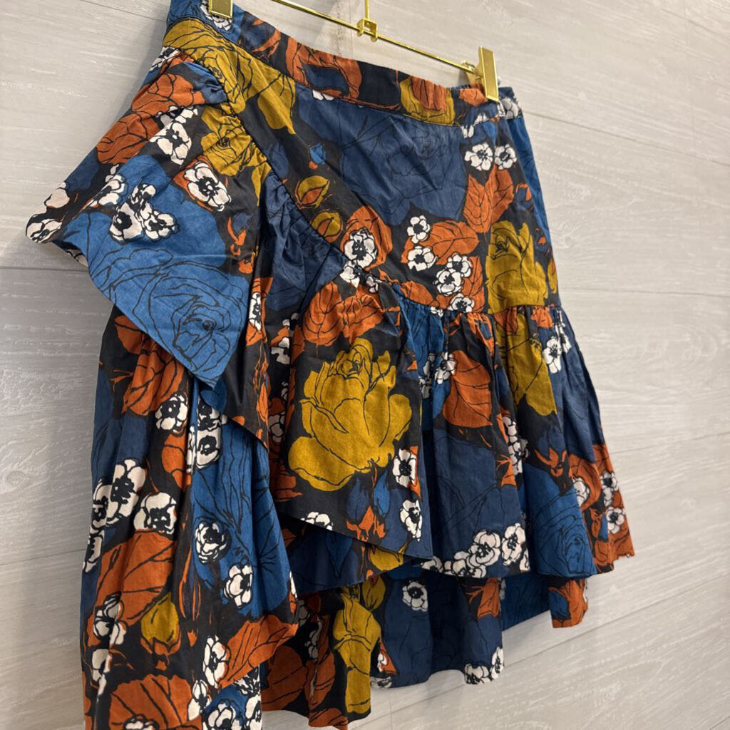Cleobella Blue/ Multi Print Skirt Medium