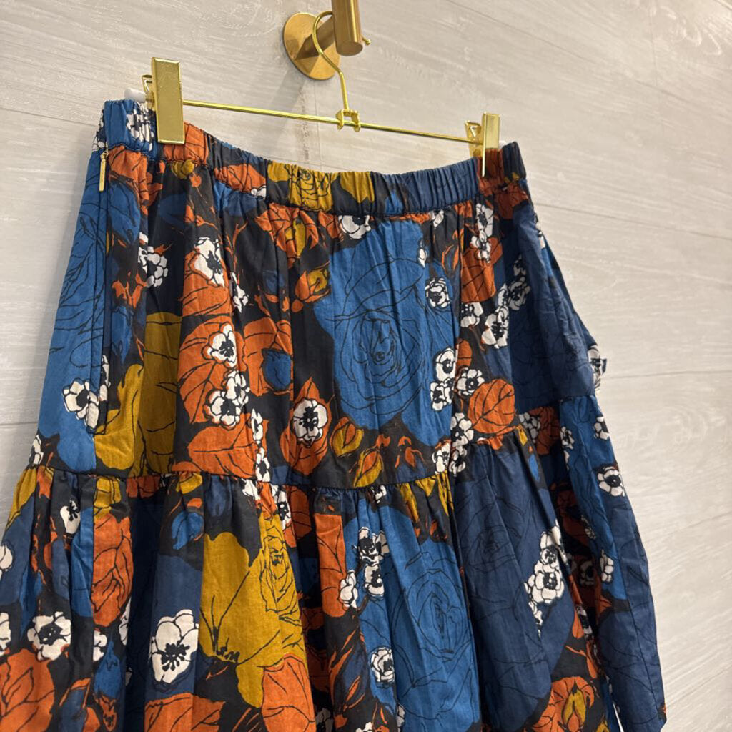 Cleobella Blue/ Multi Print Skirt Medium
