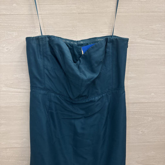 J Crew Teal Strapless Dress 14