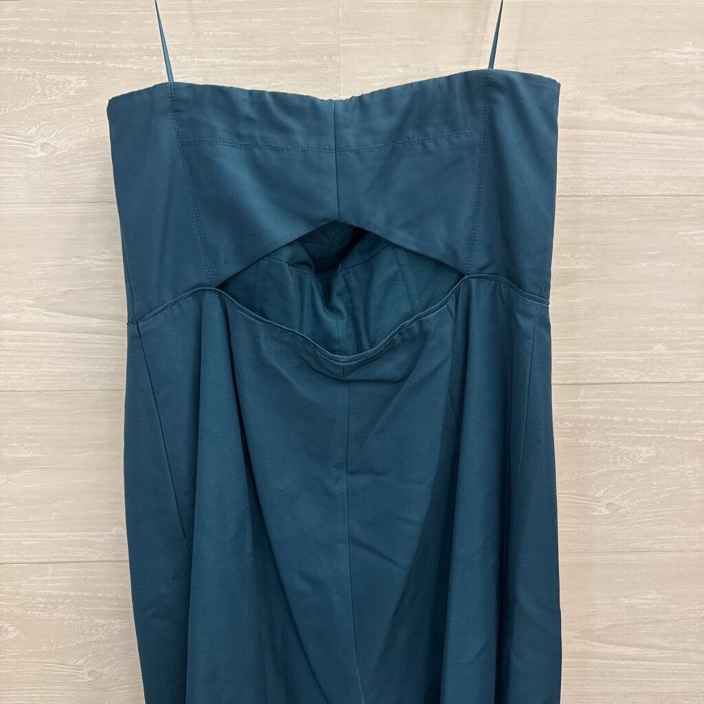 J Crew Teal Strapless Dress 14