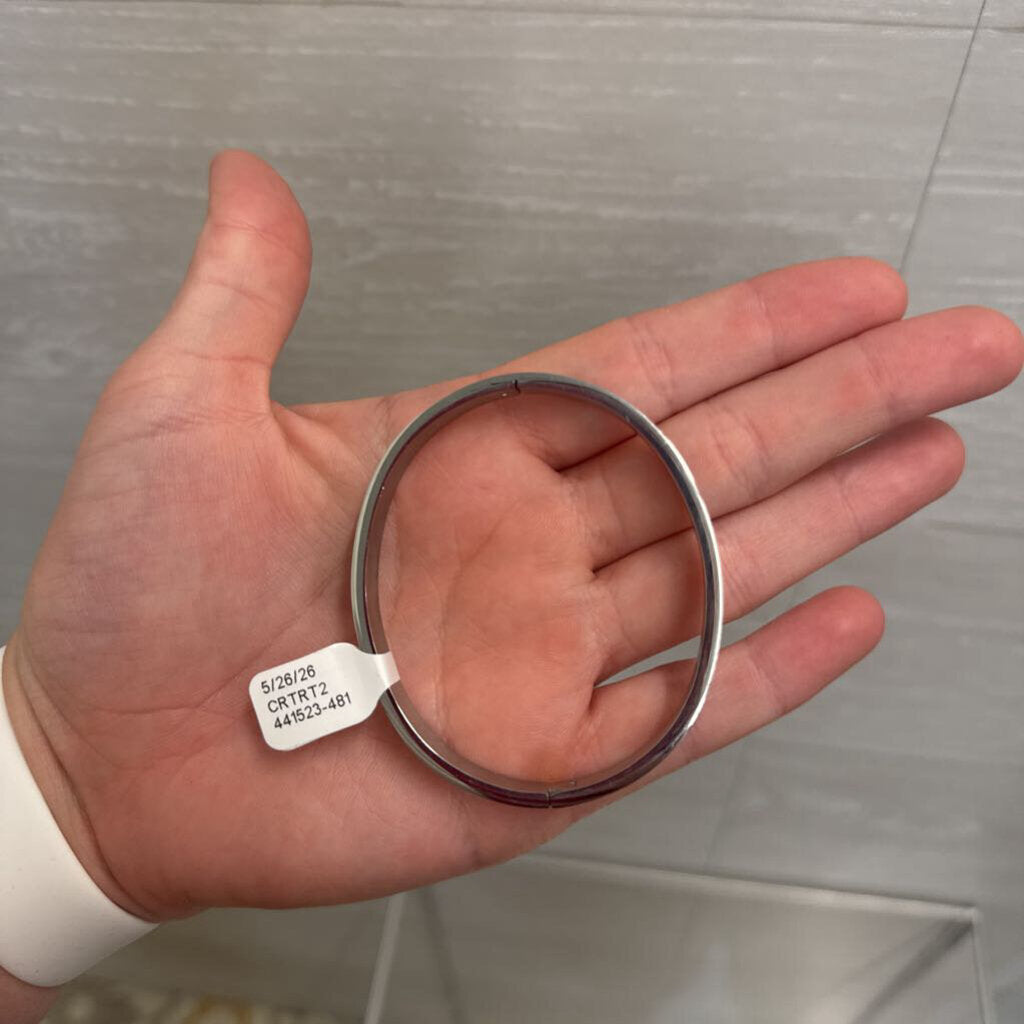 Silver/ Blue Bangle Bracelet