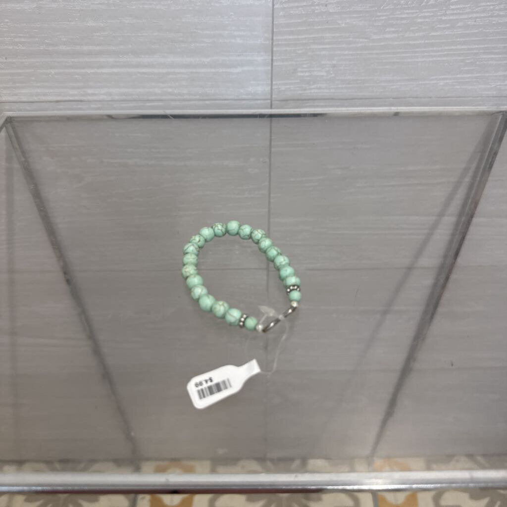 Blue Stone Stretchy Bracelet
