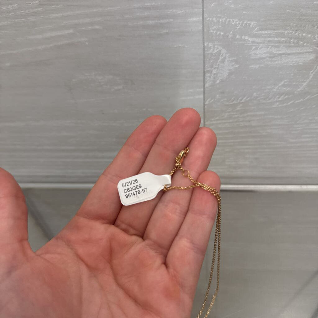 Elizabeth Stone Gold/ Green Stone Pendant Necklace