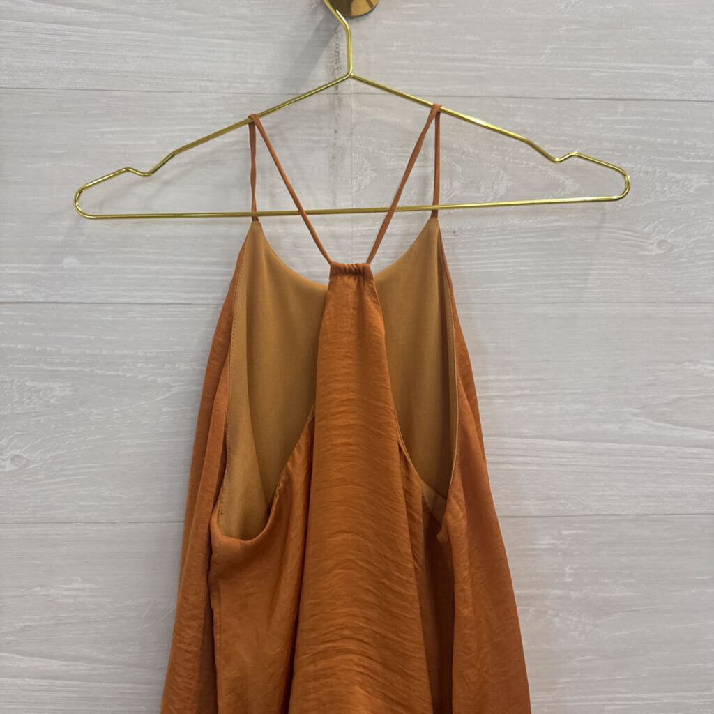 Milk and Honey Orange Tank Top Bodysuit Large