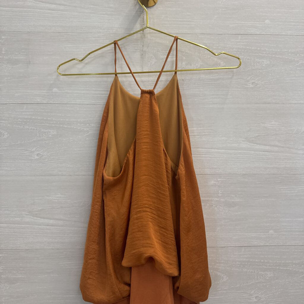 Milk and Honey Orange Tank Top Bodysuit Large
