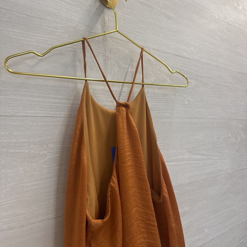 Milk and Honey Orange Tank Top Bodysuit Large