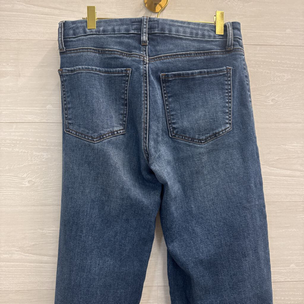 Kut Dark Wash High Waisted Wide Leg Jeans 4
