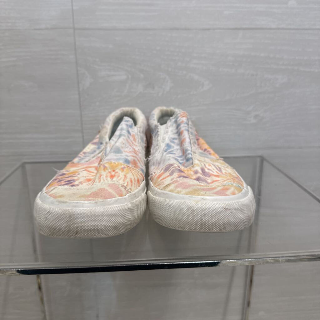Blowfish White/ Multi Tie Dye Maddox Slip On Sneakers 8.5