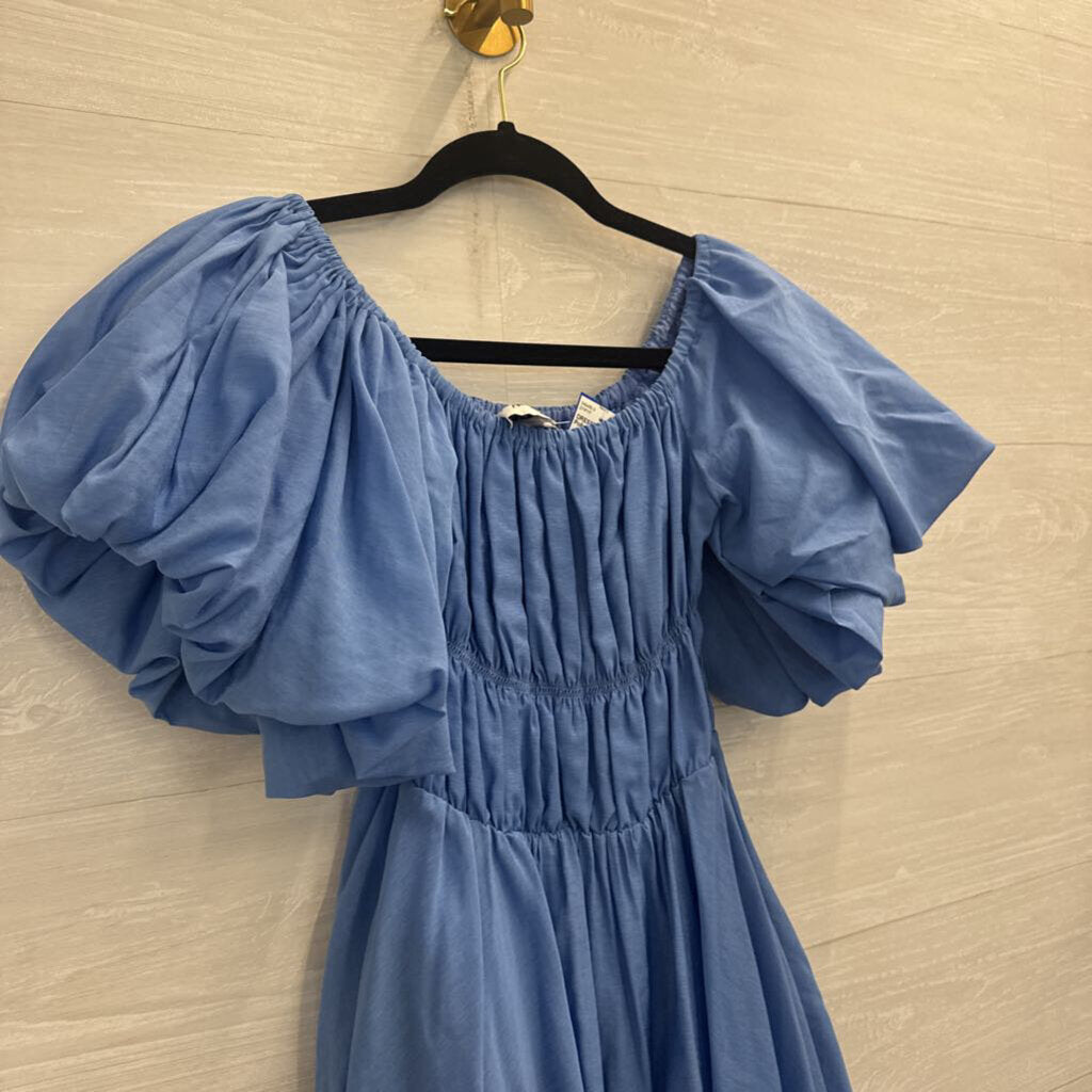 Princess Polly Blue Short Puff Sleeve Dress 4