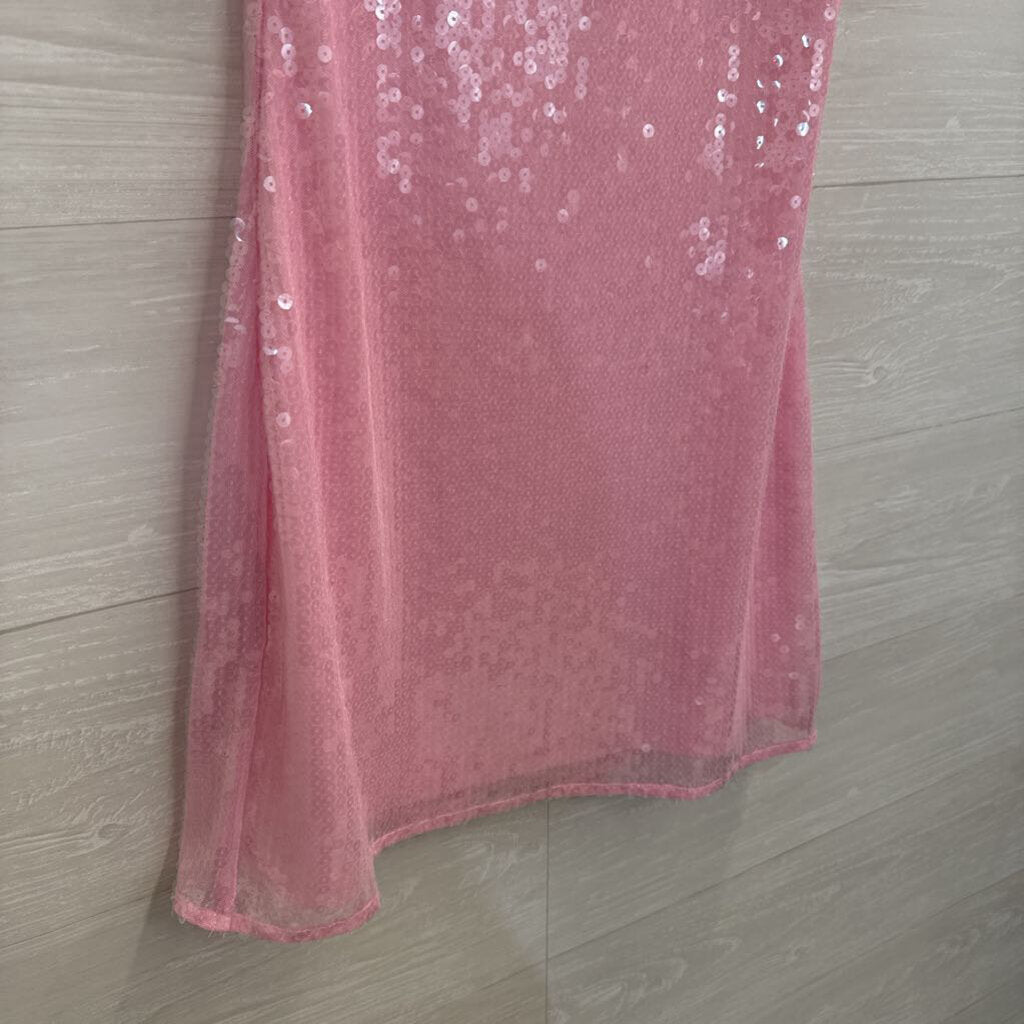 Beginning Boutique Pink Sequin Mini Dress 6