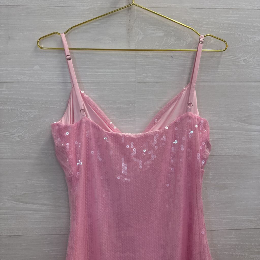 Beginning Boutique Pink Sequin Mini Dress 6