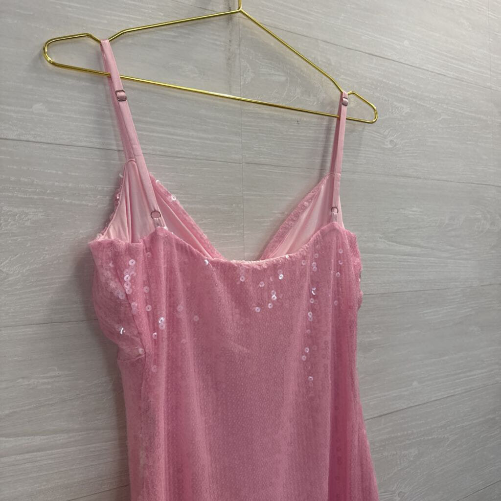 Beginning Boutique Pink Sequin Mini Dress 6