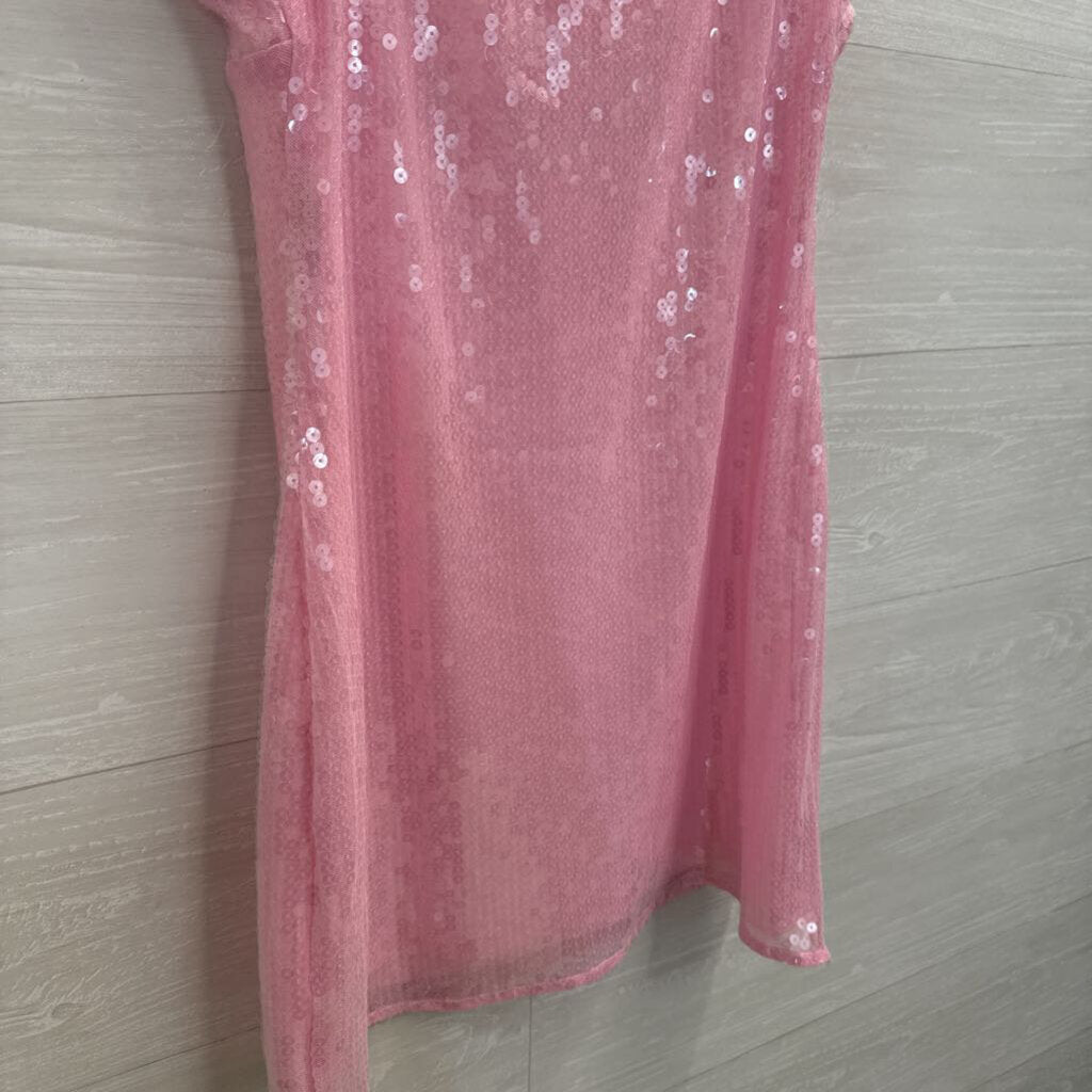 Beginning Boutique Pink Sequin Mini Dress 6