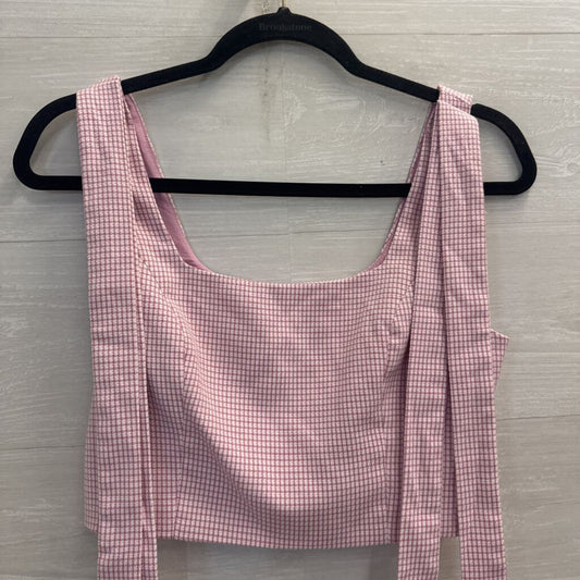 Love Bonito Purple/ White Gingham Cropped Tank Top 6