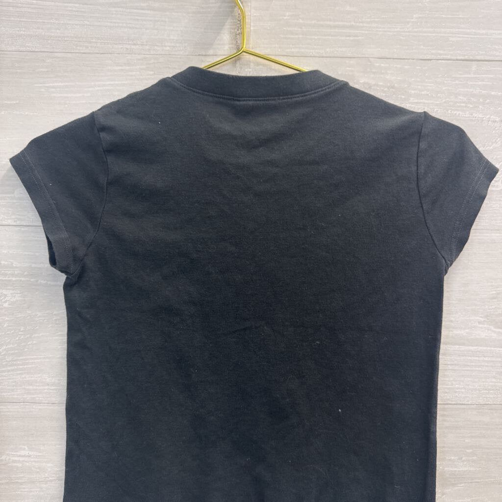 John Galt Grey Cropped Nashville Short Sleeve Top Small