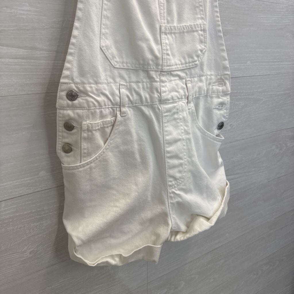 We The Free White Denim Shorts Overalls Small
