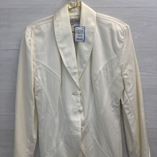 Vintage Rhonda Harness White Blazer Jacket 10