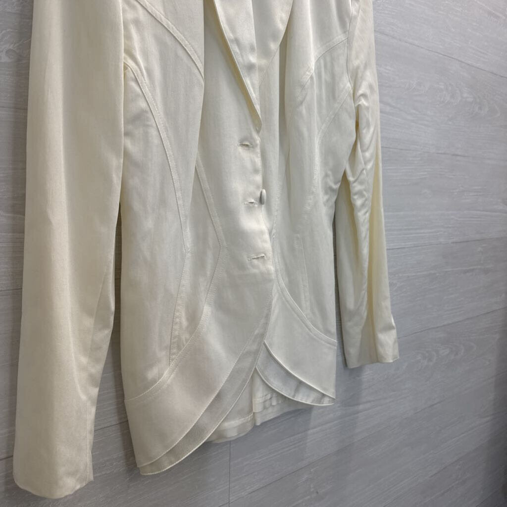 Vintage Rhonda Harness White Blazer Jacket 10