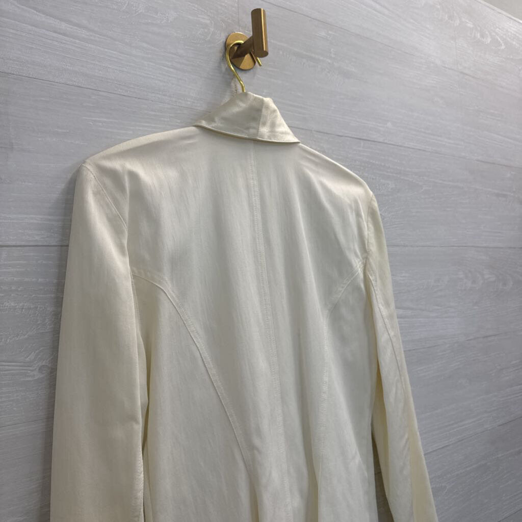 Vintage Rhonda Harness White Blazer Jacket 10