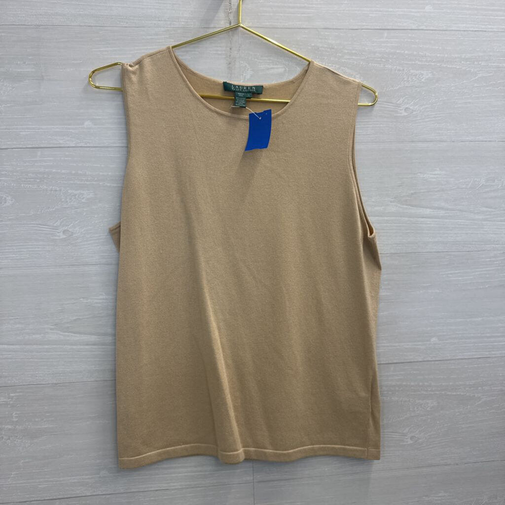 Ralph Lauren Brown Knit Tank Top Large