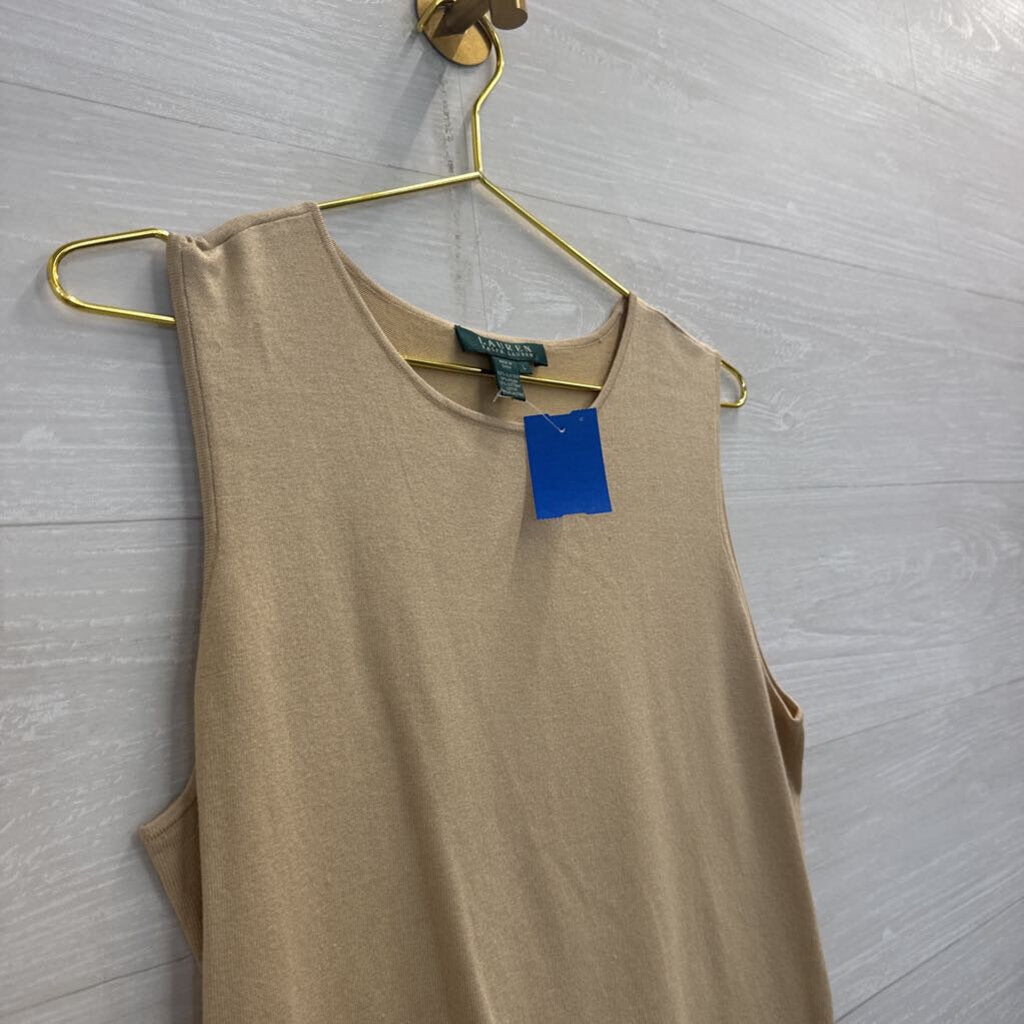 Ralph Lauren Brown Knit Tank Top Large