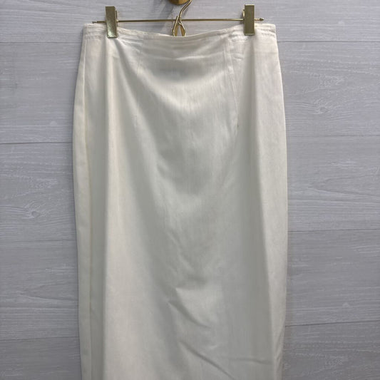 Vintage Rhonda Harness White Maxi Skirt 10