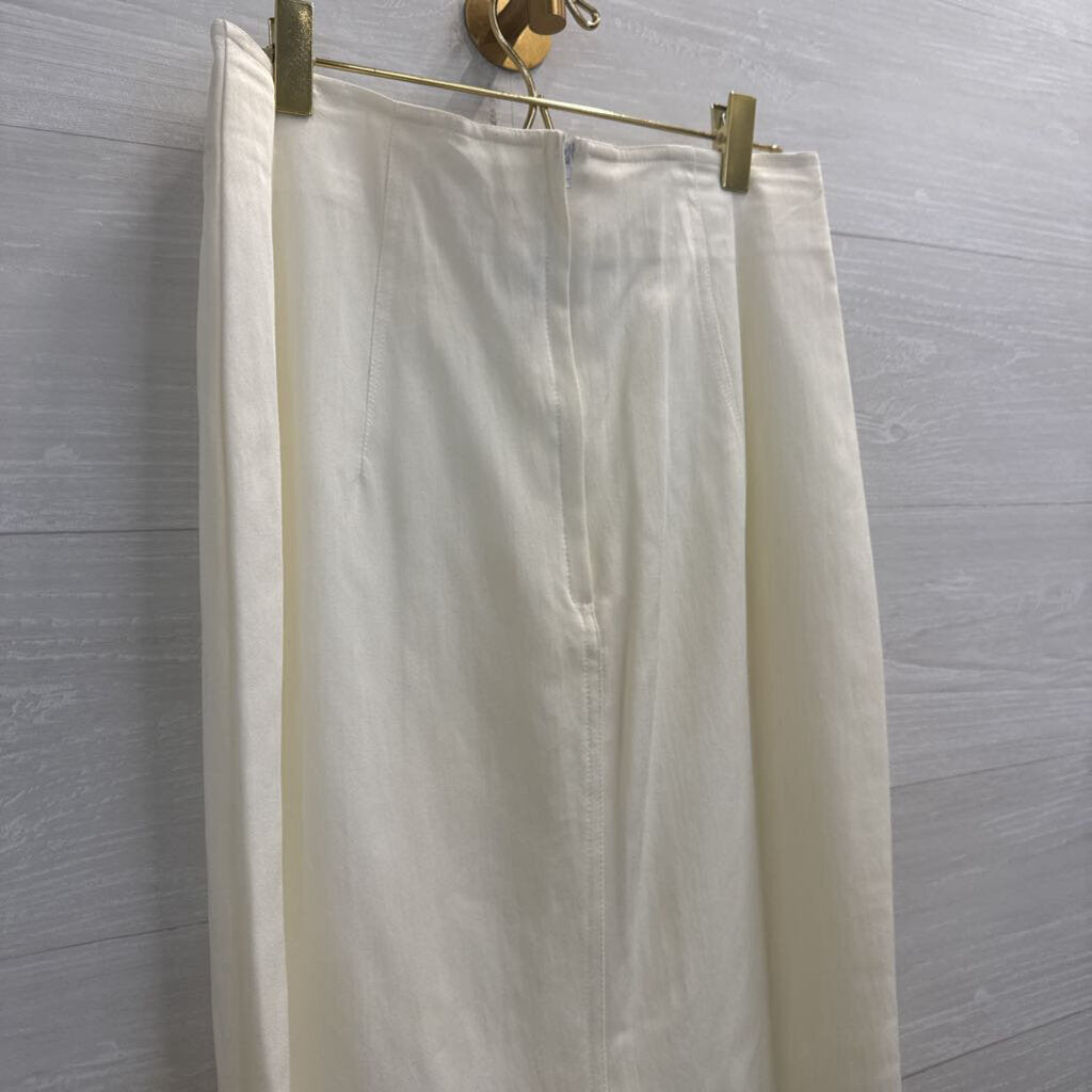Vintage Rhonda Harness White Maxi Skirt 10
