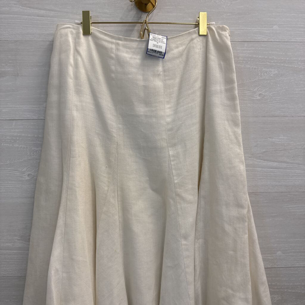 Liz Claiborne Cream Maxi Skirt 10