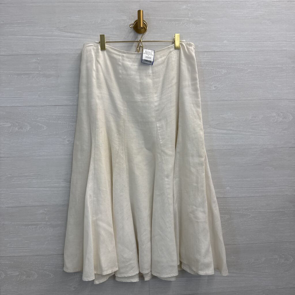 Liz Claiborne Cream Maxi Skirt 10