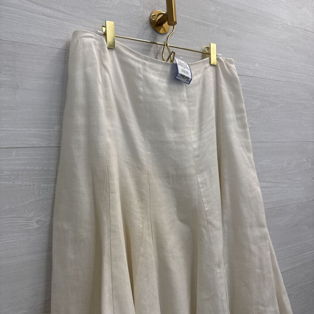 Liz Claiborne Cream Maxi Skirt 10
