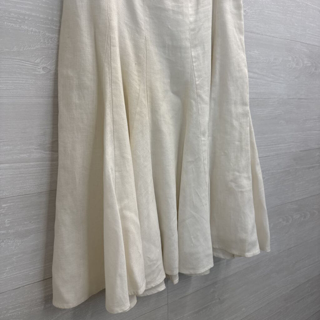 Liz Claiborne Cream Maxi Skirt 10