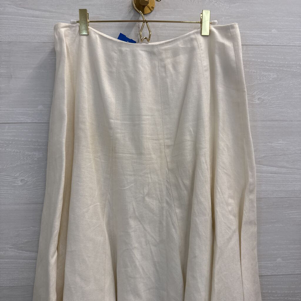 Liz Claiborne Cream Maxi Skirt 10