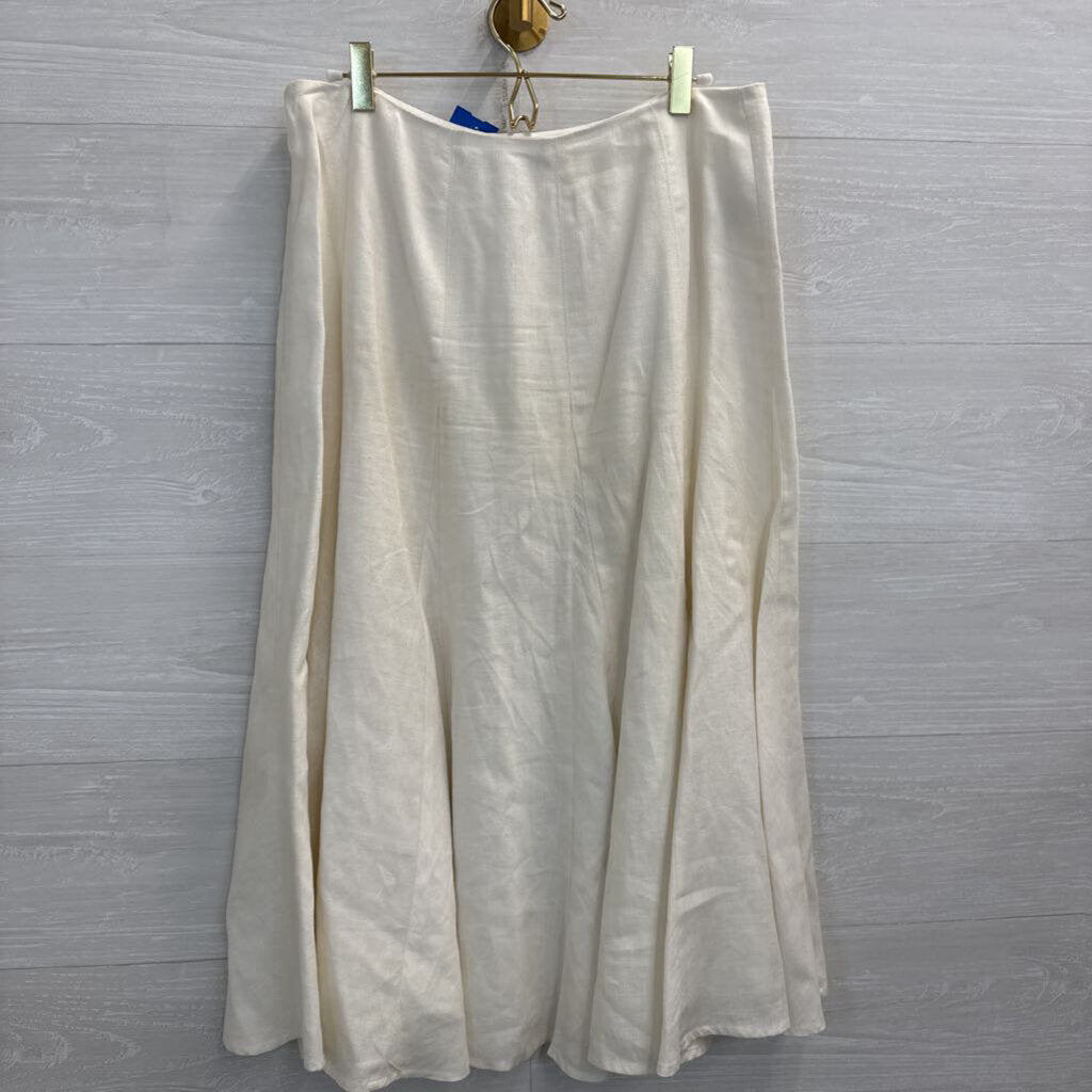 Liz Claiborne Cream Maxi Skirt 10