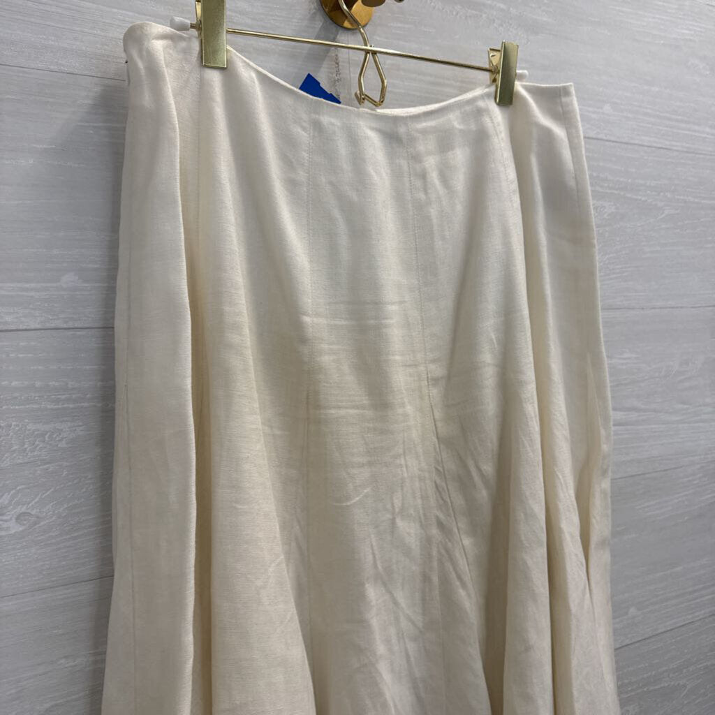 Liz Claiborne Cream Maxi Skirt 10