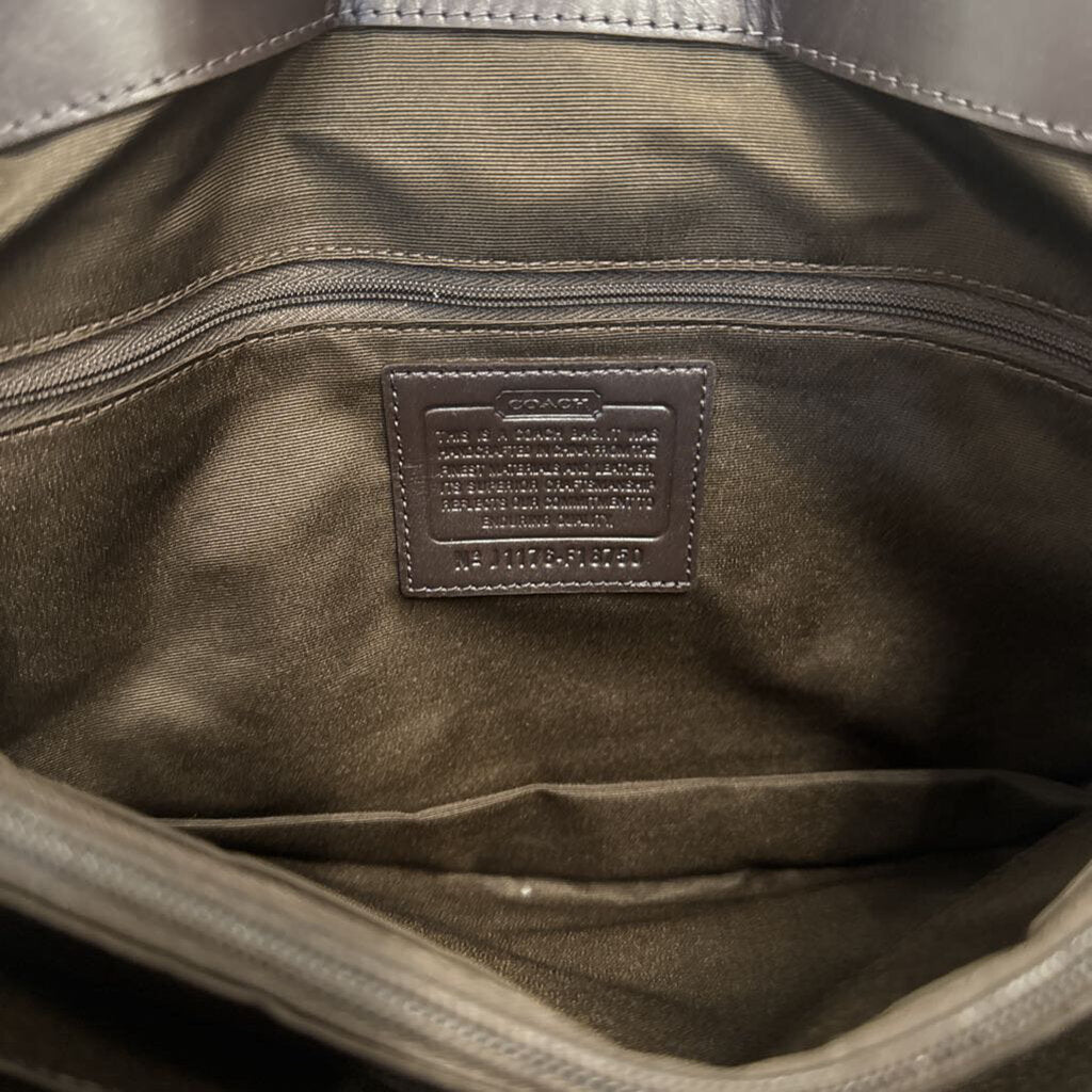 Coach Brown Signature Hampton Shoulder Purse