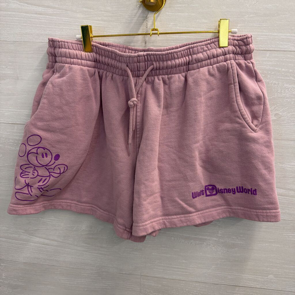 Disney Purple Mickey Walt Disney World Lounge Shorts Large