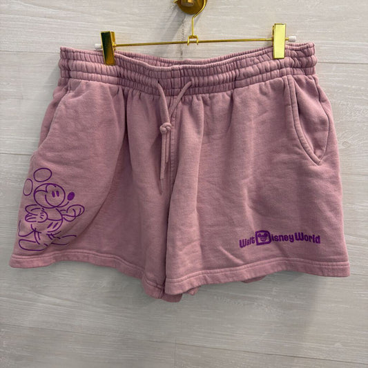 Disney Purple Mickey Walt Disney World Lounge Shorts Large