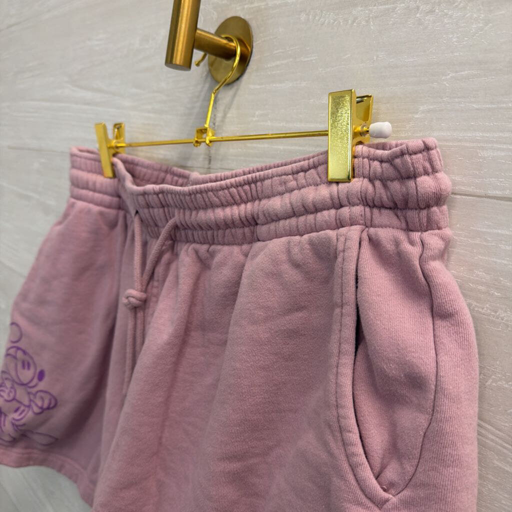 Disney Purple Mickey Walt Disney World Lounge Shorts Large