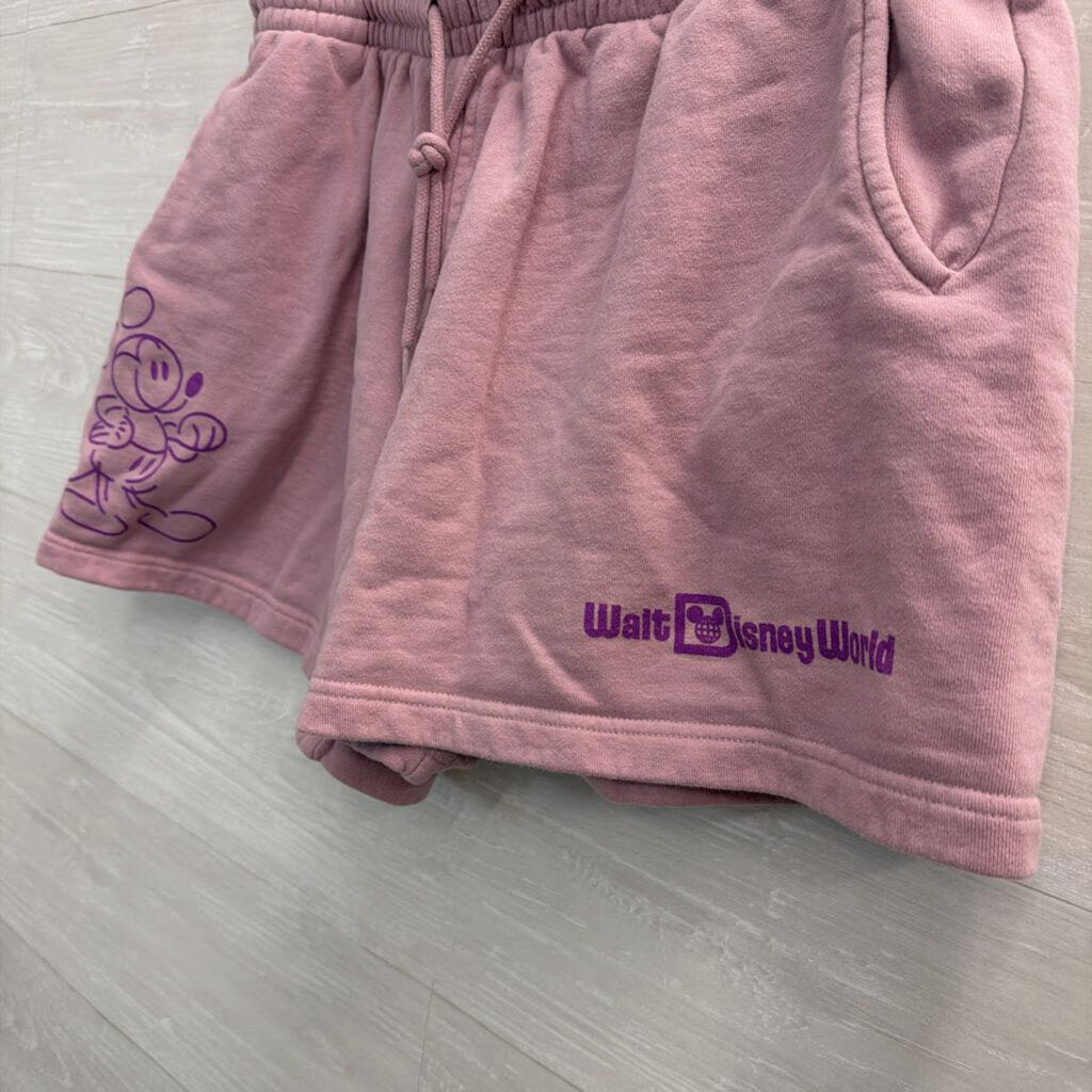 Disney Purple Mickey Walt Disney World Lounge Shorts Large