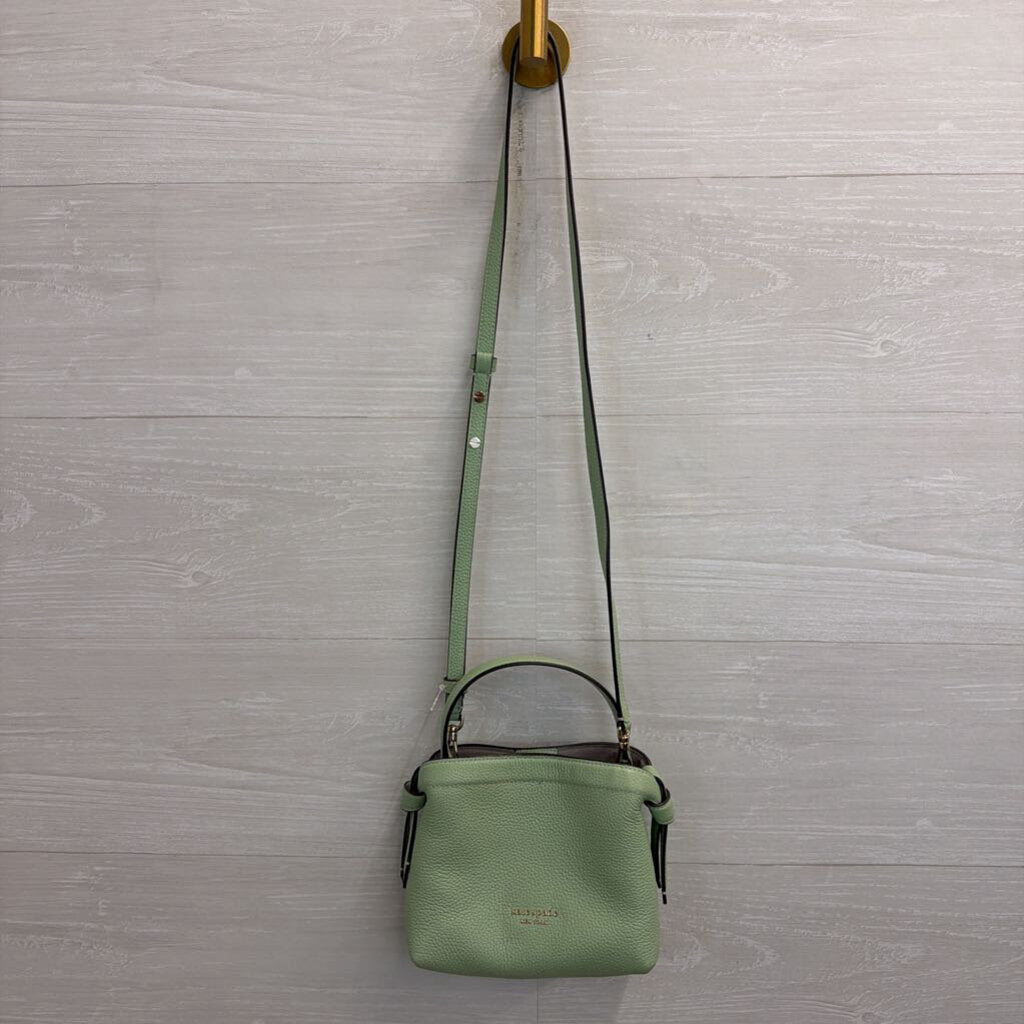 Kate Spade Mint Green Pebbled Leather Mini Crossbody Purse