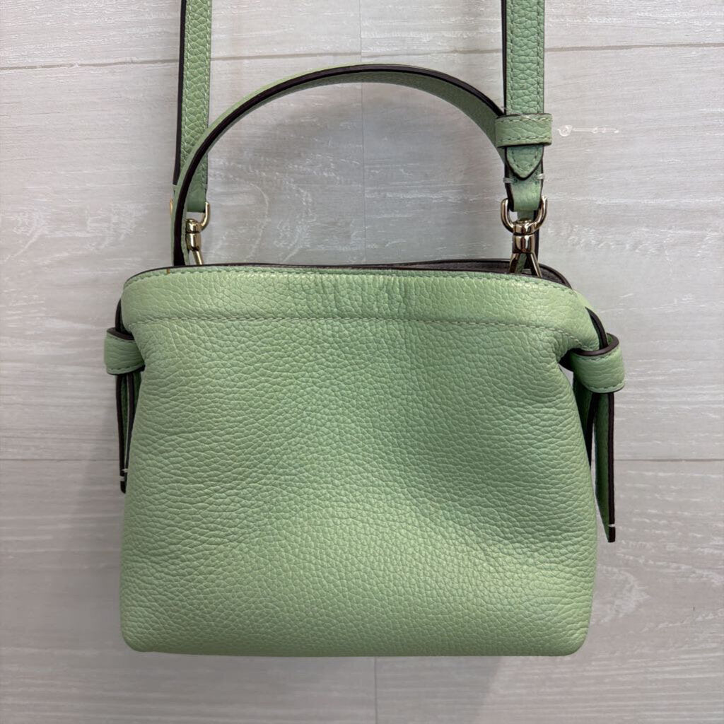 Kate Spade Mint Green Pebbled Leather Mini Crossbody Purse