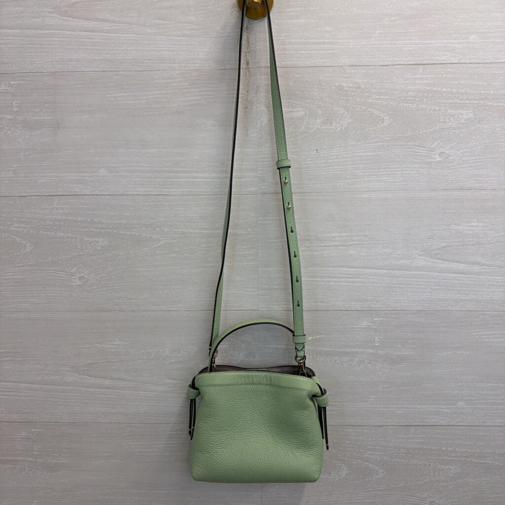 Kate Spade Mint Green Pebbled Leather Mini Crossbody Purse