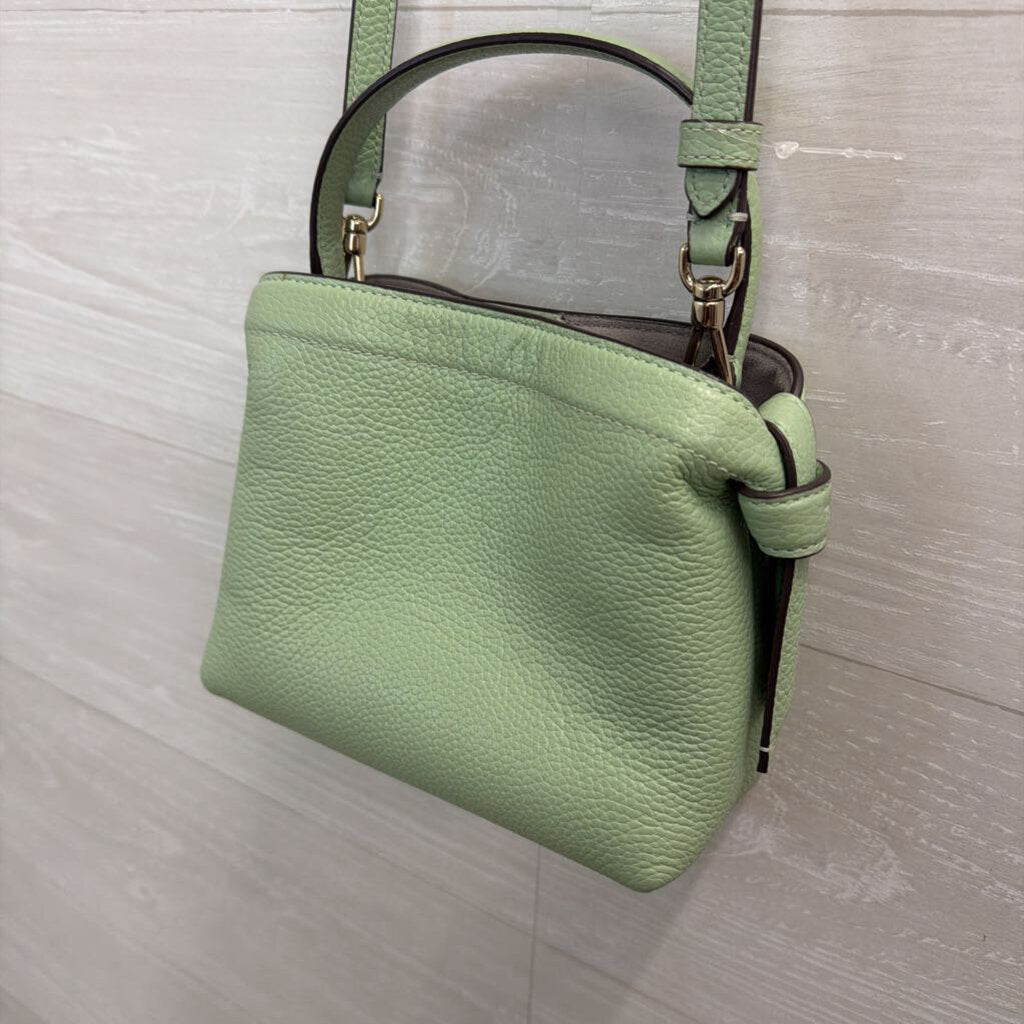 Kate Spade Mint Green Pebbled Leather Mini Crossbody Purse