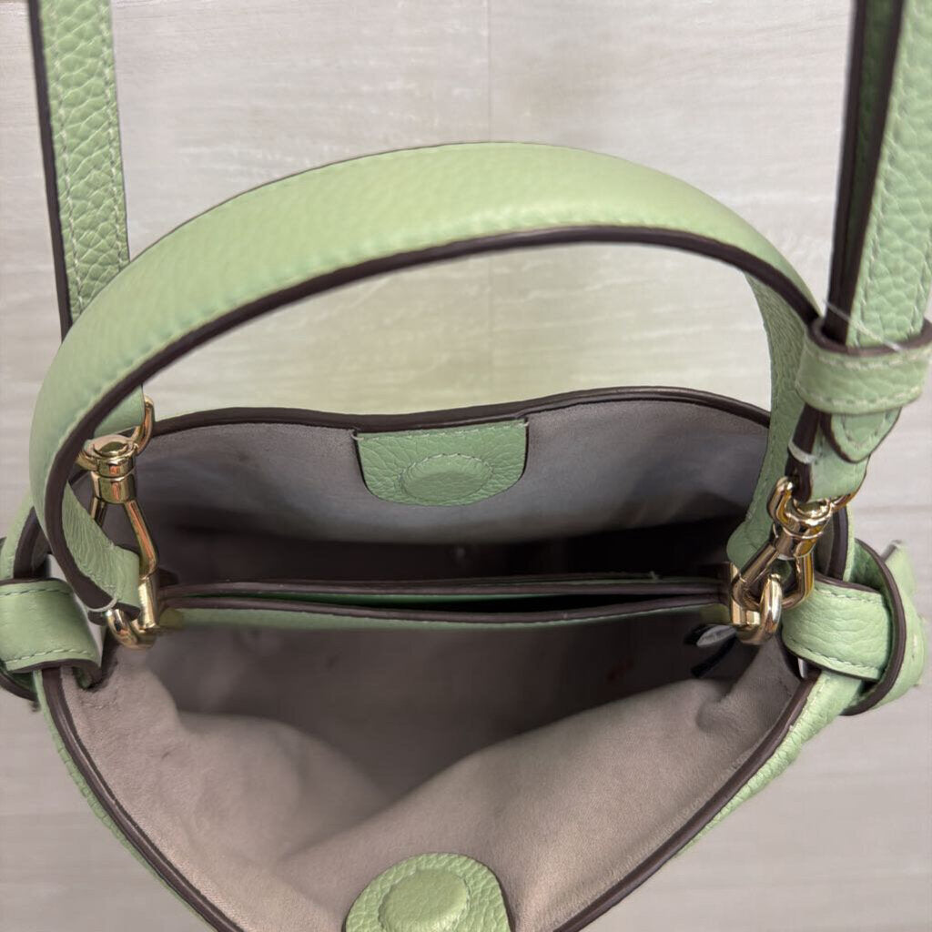 Kate Spade Mint Green Pebbled Leather Mini Crossbody Purse