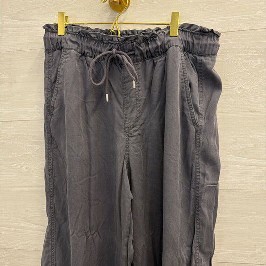 Loft Blue Wide Leg Pull On Pants Medium