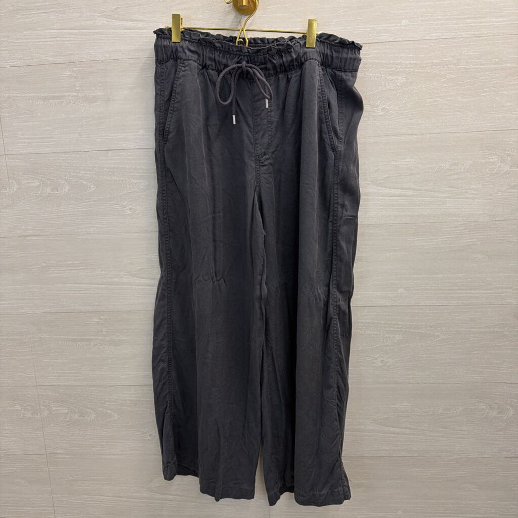 Loft Blue Wide Leg Pull On Pants Medium