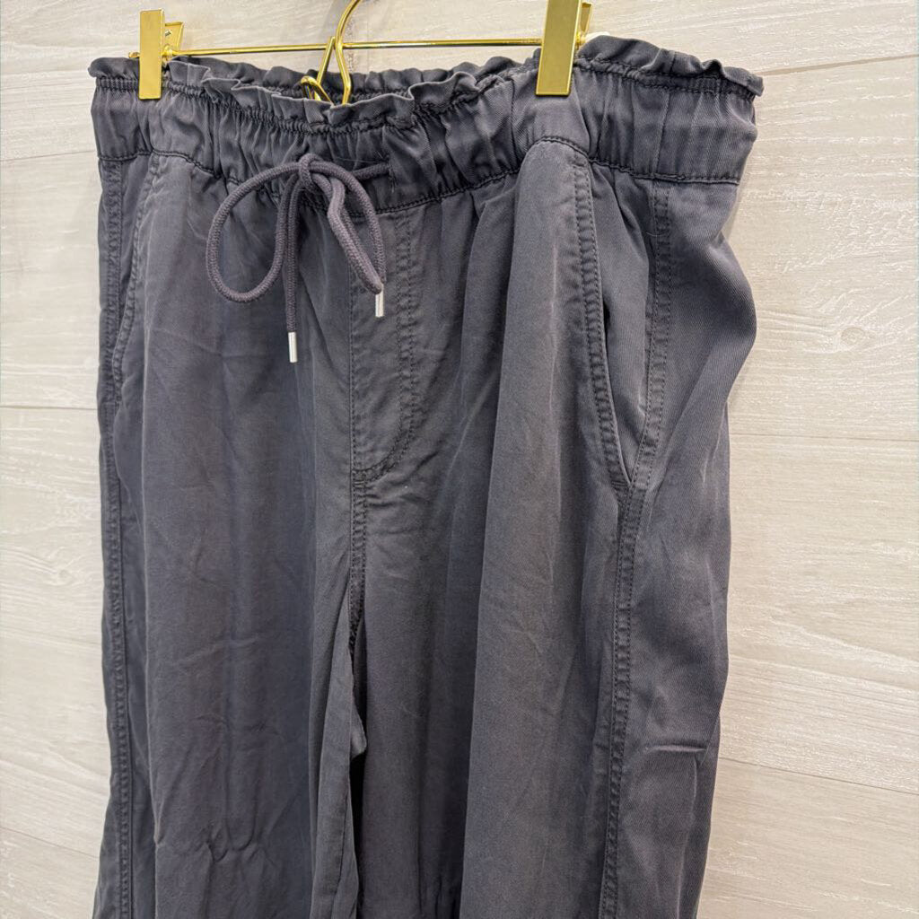 Loft Blue Wide Leg Pull On Pants Medium