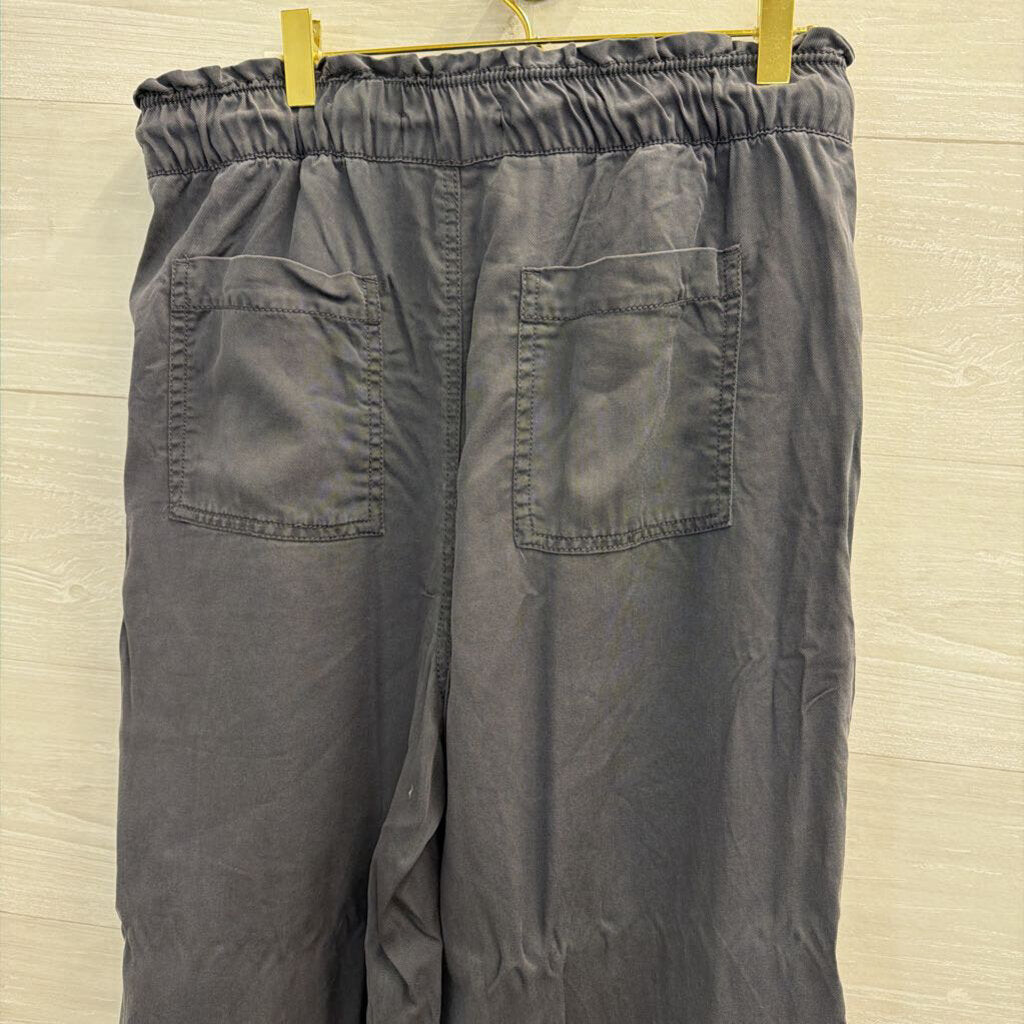 Loft Blue Wide Leg Pull On Pants Medium