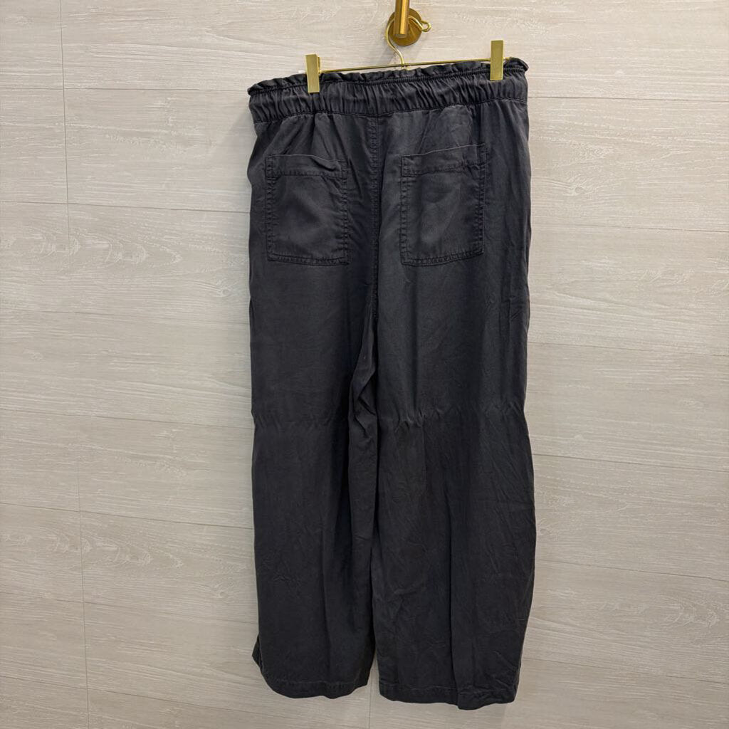 Loft Blue Wide Leg Pull On Pants Medium