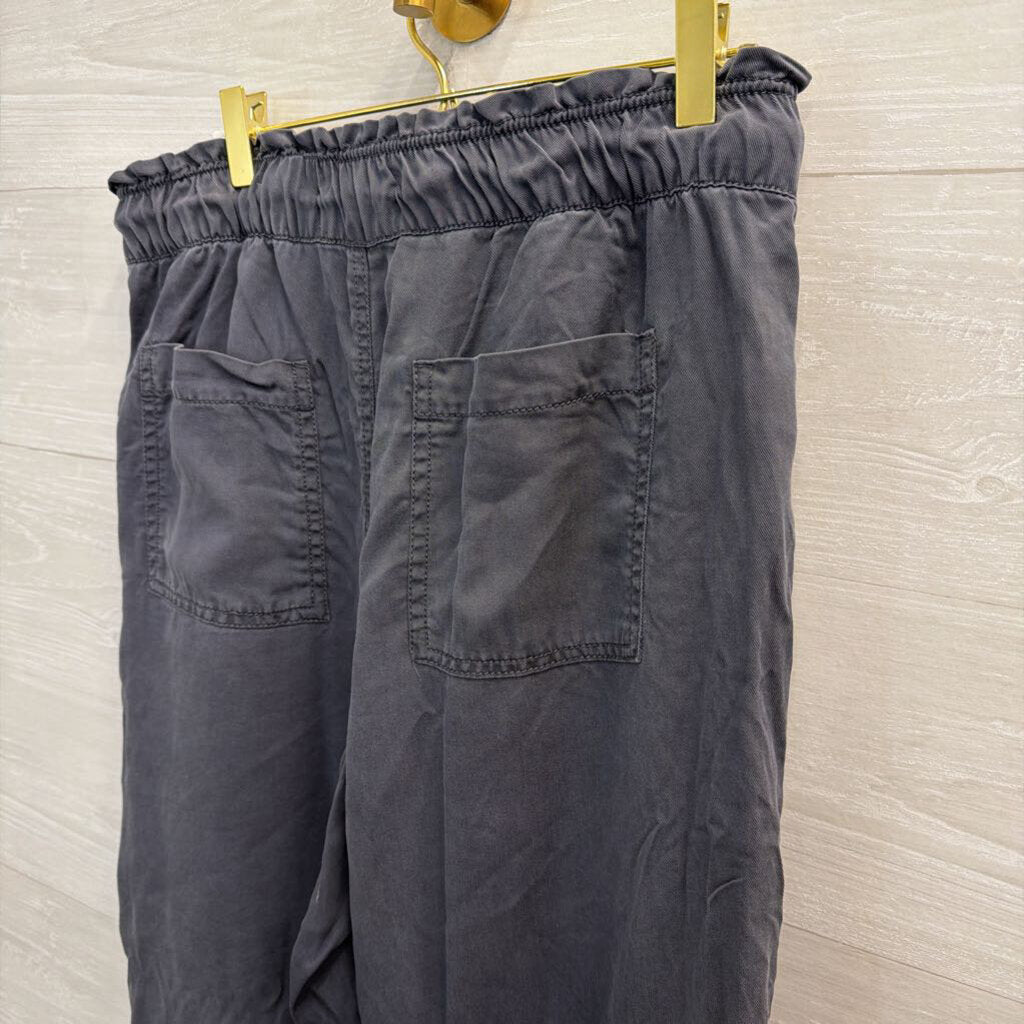Loft Blue Wide Leg Pull On Pants Medium
